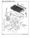 UNIT COMPARTMENT & SYSTEM Diagram and Parts List for HRNT1515H BF11F Hoover Refrigerator