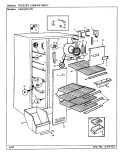 FREEZER COMPARTMENT Diagram and Parts List for HRNS2015A BP03D Hoover Refrigerator
