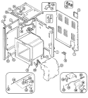 BODY Diagram and Parts List for CRE9800BCB  Maytag Range
