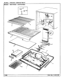 FREEZER COMPARTMENT Diagram and Parts List for HRNT23192 CF95A Hoover Refrigerator