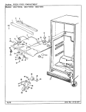 FRESH FOOD COMPARTMENT Diagram and Parts List for HRNT1919A CL55A Hoover Refrigerator