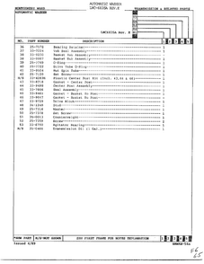 Transmission And Related Parts Page 3 Diagram and Parts List for 6835A REV E Norge Washer