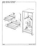 SHELVES & ACCESSORIES Diagram and Parts List for HRNT19192A CF52A Hoover Refrigerator