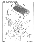 UNIT COMPARTMENT & SYSTEM Diagram and Parts List for HRNT1917H CL53A Hoover Refrigerator