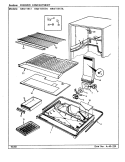 FREEZER COMPARTMENT Diagram and Parts List for HRNT1917H CL53A Hoover Refrigerator