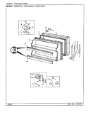 FREEZER DOOR Diagram and Parts List for HRNT1917A CL52A Hoover Refrigerator