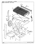 UNIT COMPARTMENT & SYSTEM Diagram and Parts List for HRNT15152A CF11A Hoover Refrigerator