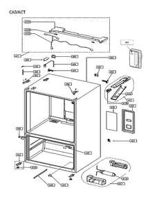 Cabinet Diagram and Parts List for 11175032120  Kenmore Refrigerator