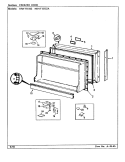 FREEZER DOOR Diagram and Parts List for HRNT15152A CF18A Hoover Refrigerator