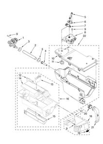 Part Location Diagram of W10153277 Whirlpool BRACKET