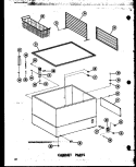 CABINET PARTS Diagram and Parts List for EC11F P6032102W Amana Freezer
