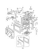 BODY Diagram and Parts List for BT22MK-4TZ  Magic Chef Range