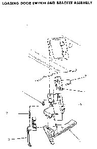 Door Switch And Bracket Diagram and Parts List for NA4821W33731  Speed Queen Washer