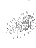 CAVITY & DOOR Diagram and Parts List for BT22NK-4TVX  Magic Chef Range