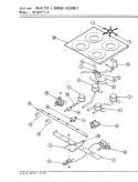 Part Location Diagram of 2003F004-00 Whirlpool GRATE TOP