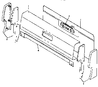 Backguard Assembly Diagram and Parts List for SNK26FS P1143091NW,L Amana Range