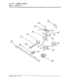 BURNER ASSEMBLY Diagram and Parts List for BT85PN-4T  Magic Chef Cooktop