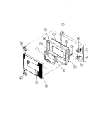UPPER OVEN DOOR Diagram and Parts List for SPG8441RTA719DZ  Hardwick Range
