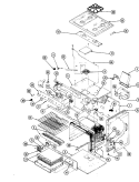 Part Location Diagram of 4011F075-23 Whirlpool BOX, BURNER