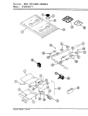 MAIN TOP & LOWER CONTROLS Diagram and Parts List for CPJ8441KW919D  Hardwick Microwave Oven Combo