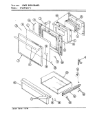 LOWER DOOR / DRAWER Diagram and Parts List for CPJ8441KW919D  Hardwick Microwave Oven Combo