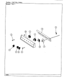 CONTROL PANEL Diagram and Parts List for 15GA-1  Magic Chef Range