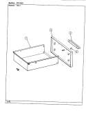 DRAWER Diagram and Parts List for 15GA-1  Magic Chef Range