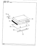 DOOR Diagram and Parts List for 15GA-1  Magic Chef Range