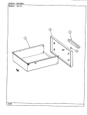 DRAWER Diagram and Parts List for 15HA-10-94  Magic Chef Range