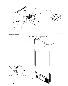 Factory Installed Ice Maker Diagram and Parts List for TR22S4-P1196201WL  Amana Refrigerator