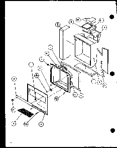 Ice And Water Cavity Diagram and Parts List for SLD25MBG-P1121103WG  Amana Refrigerator