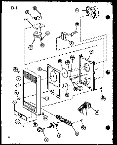 Section 2 Diagram and Parts List for CRRL-5D P75590-6M Amana Microwave