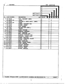 Cabinet Page 2 Diagram and Parts List for LNC7745  Maytag Dryer