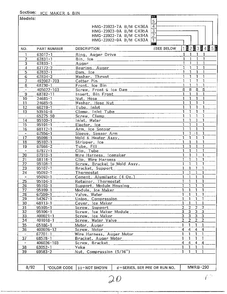 Ice Maker & Bin Page 2 Diagram and Parts List for 23922-0A  Admiral Refrigerator