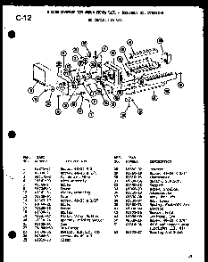 Section 4 Diagram and Parts List for TL20F-P76164-2W  Amana Refrigerator