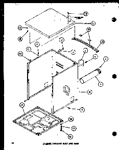 Section 11 Diagram and Parts List for LG2501 P7762206W W Amana Dryer