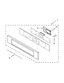 Control Panel Parts Diagram and Parts List for JMC2430WP02  Jenn-Air Microwave