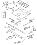 Part Location Diagram of WP74002414 Whirlpool Igniter Knob