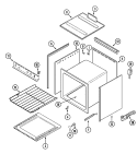OVEN Diagram and Parts List for 22RA-4KVX  Magic Chef Range