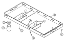Part Location Diagram of 4011F232-19 Whirlpool BOX, BURNER