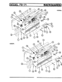 CONTROL PANEL (EPF9 - 71Kx669A) Diagram and Parts List for EPF9-71KA669A  Hardwick Range