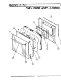 DOOR ASSY. (LOWER) Diagram and Parts List for EPF7-41819AE  Hardwick Wall Oven