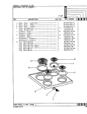MAIN TOP ASSEMBLY Diagram and Parts List for F-150  Hardwick Range