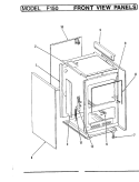 FRONT VIEW Diagram and Parts List for F-150  Hardwick Range