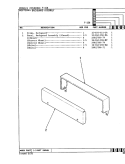 CONTROL PANEL Diagram and Parts List for F-150  Hardwick Range