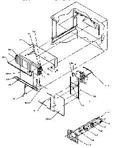 Evaporator Area Diagram and Parts List for TJ18R8L-P1181715WL  Amana Refrigerator