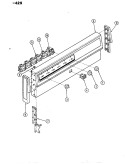 CONTROL PANEL (EG956x429) Diagram and Parts List for EG956W429  Hardwick Range