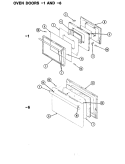 DOOR Diagram and Parts List for EG971A579  Hardwick Range