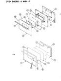 DOOR Diagram and Parts List for EG972A549  Hardwick Range