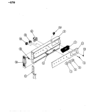 CONTROL PANEL Diagram and Parts List for EG971A579  Hardwick Range